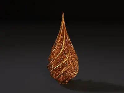 Christmas tree decor icicle 3D print model