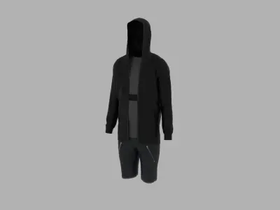 Sport Suit Low-poly 3D model 50
