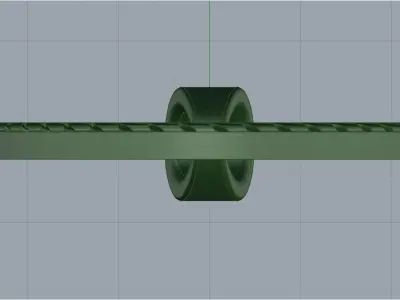 Cuban Link Pendant 25mm Frame for Pendants 3D print model