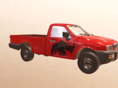 Pickup Truck PBR 3D model
