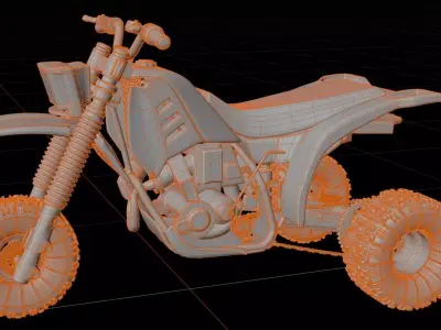 Honda ATC 250R 3D model