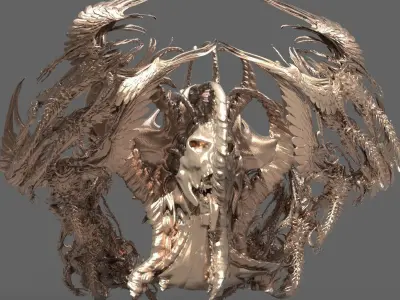 Dantes Cave Swarm bust 3D model