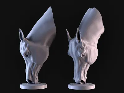 Arabian Horse Head 3D print model