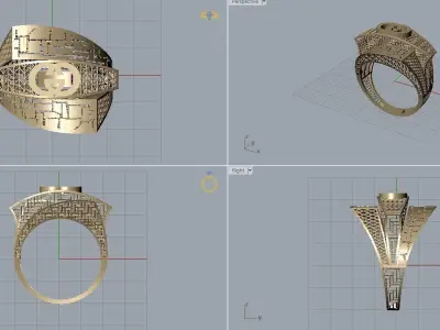 toturial ring 3D print model