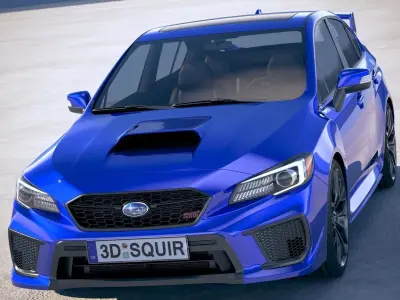 Subaru WRX STI 2018 3D model