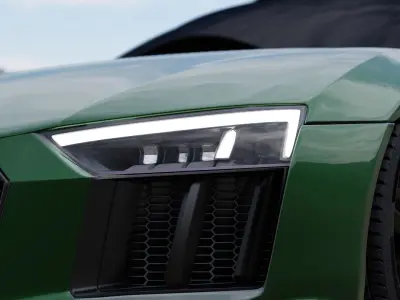 Audi R8 V10 plus Low-poly 3D model