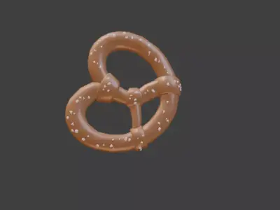 pretzel 3D model