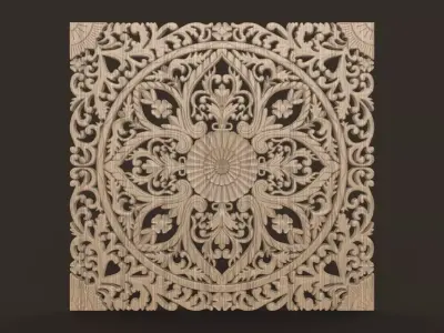 BED HEADBOARD 02 3D print model