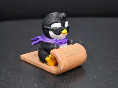Little Penguin Sled 3D print model