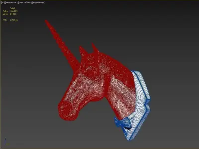 Unicorn head 3D model