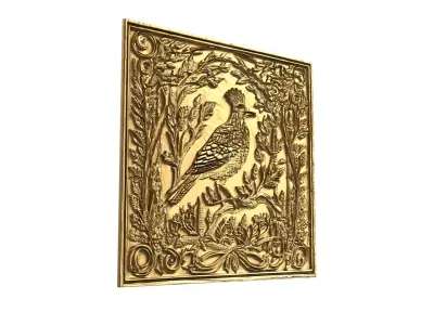 decor set wall panel ornament mural CNC 05 3D print  3D print model