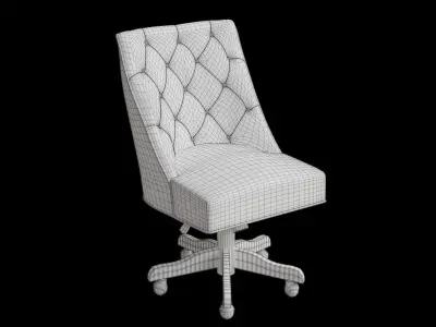 Fatima Desk Chair 3D model
