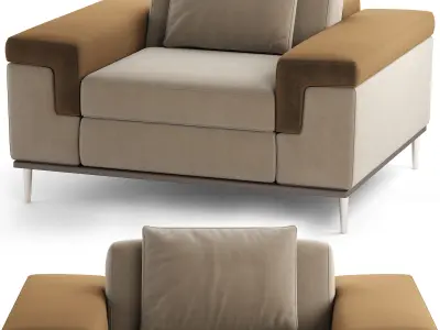 MD Luxury Arm Chair 001 3D model