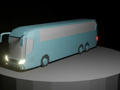 Low poly autovehicles truck Free 3D model