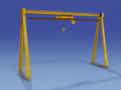 Gantry Portica Free low-poly 3D model