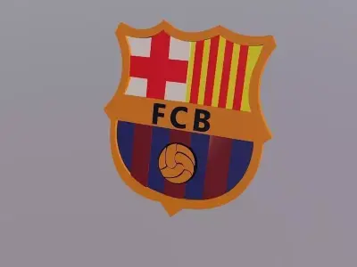 Barcelona Logo Football Club Free 3D model