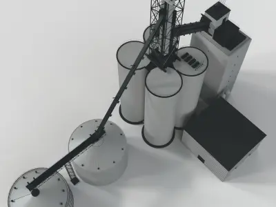 Concrete plant 3D model