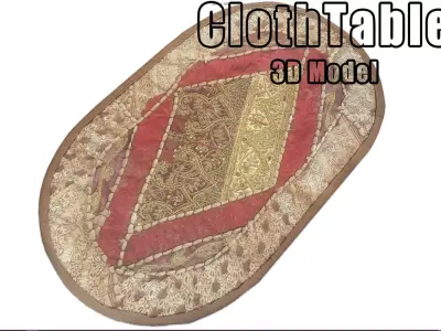 Classic rug- PBR  Low-poly 3D model