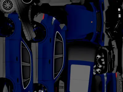 PORSCHE CAYENNE LOW POLY Low-poly 3D model