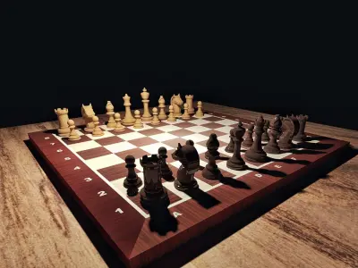 Chess Game 3D model