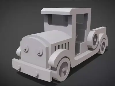Pickup Truck Toy 3D print model