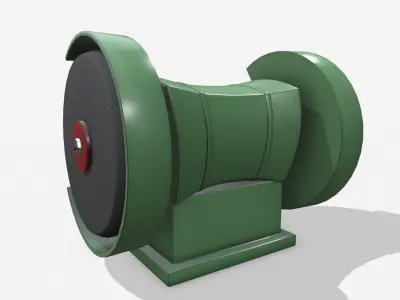 Cartoon Abrasive Stone Engine 3D model