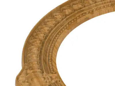 Carved picture frame STL 3D model 87