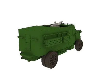 Pierce-Arrow armoured car 1914 3D print model