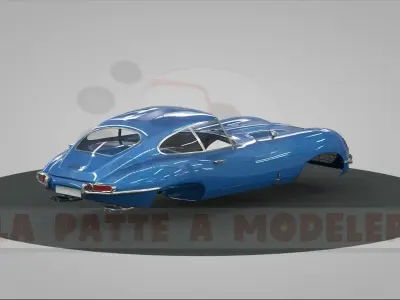 Jaguar E-Type LPAM 3D model