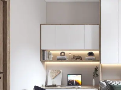 tatami Modern bedroom 3D model