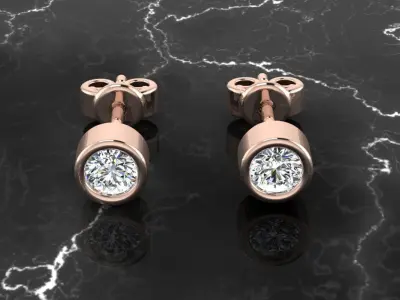 Jewelry Earring 3D print model shop