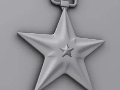 USAF Bronze Star Medal 3D model
