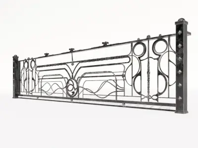 sliding gates 1 3D model
