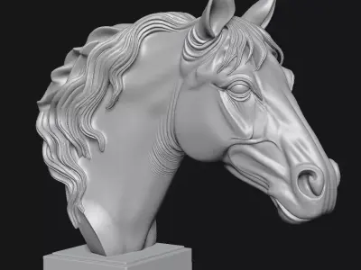 horse 3D print model 5