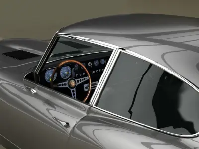 Jaguar EType Coupe 3D model