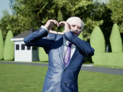 Bernoe Sanders 3d character unreal engine and unity -- coolgames 3D model