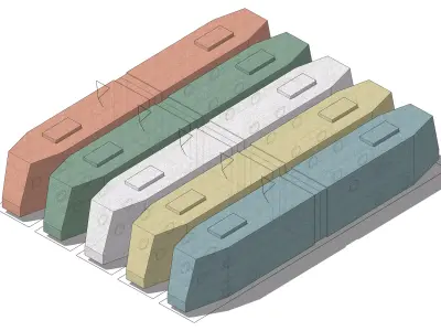 Simple Tram 3D model