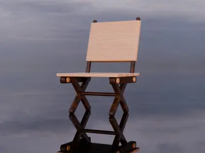 Modern Minimalist 3D Chair Model Free low-poly 3D model