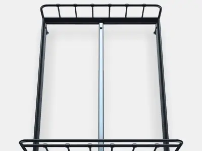 STJARNO Bed frame Low-poly 3D model