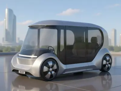 Futuristic City Transport Capsule 3D model