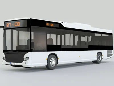 City Bus Low-poly 3D model