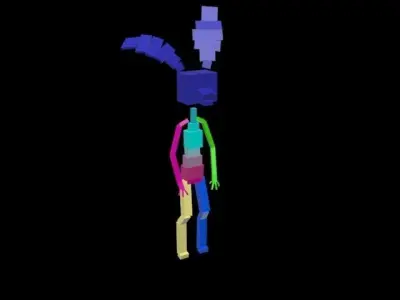 Cartoon deer 3D model