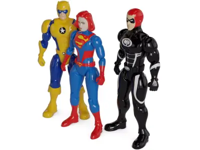 Cars and action games Action Figure Set 3D model