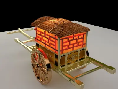 Chinese carriage 3D model