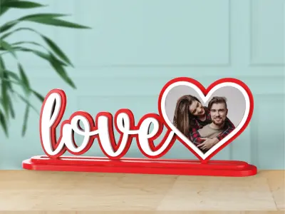 Love Photo Frame - Valentines Day Gifts 3D print model