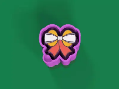 Ribbon Silicone Mold freshie 3D print model