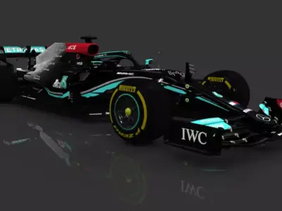 F1 2021 MERCEDES W12 Low-poly 3D model