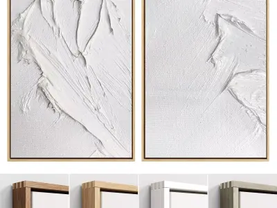 Plaster Two Frame 26 Low-poly 3D model