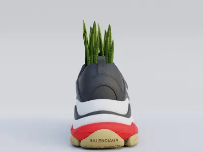 3D Printed Balenciaga Triple S Shoe 3D print model