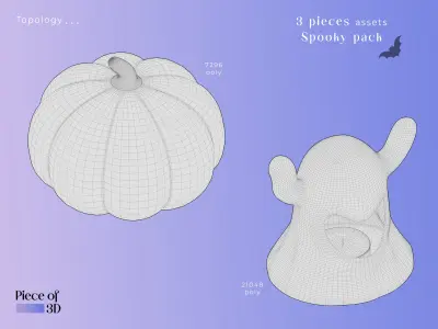 SPOOKY PACK - Halloween special - 3 pieces  Free 3D model